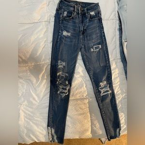 Size 2 medium wash american eagle jeans